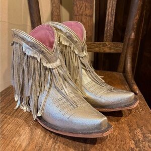 Junk Gypsy silver fringe ankle boots